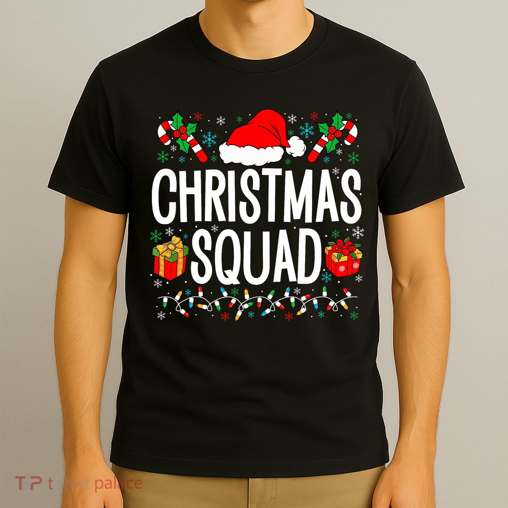 Christmas Squad Family Group Matching Christmas Pajama Party T-Shirt