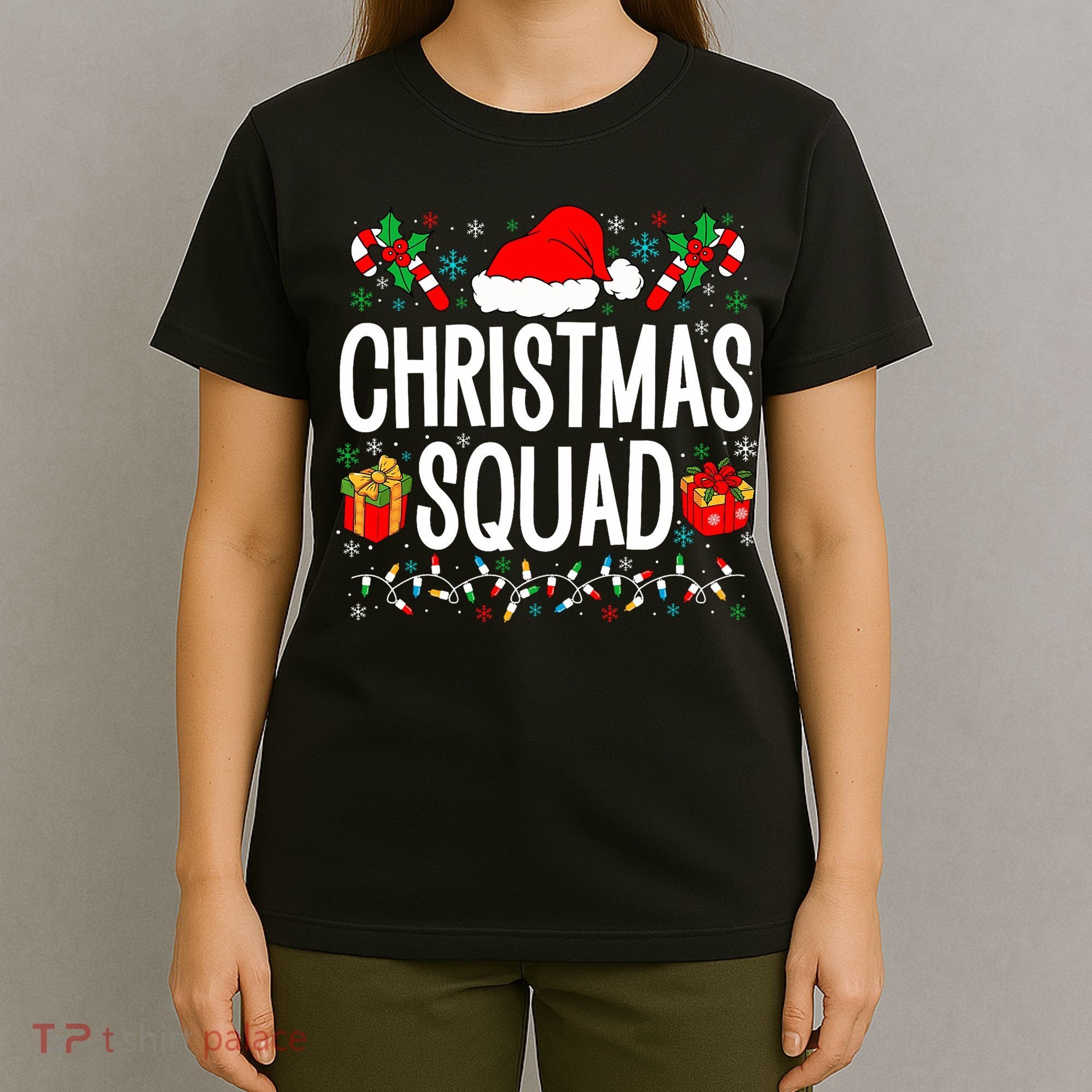 Christmas Squad Family Group Matching Christmas Pajama Party T-Shirt