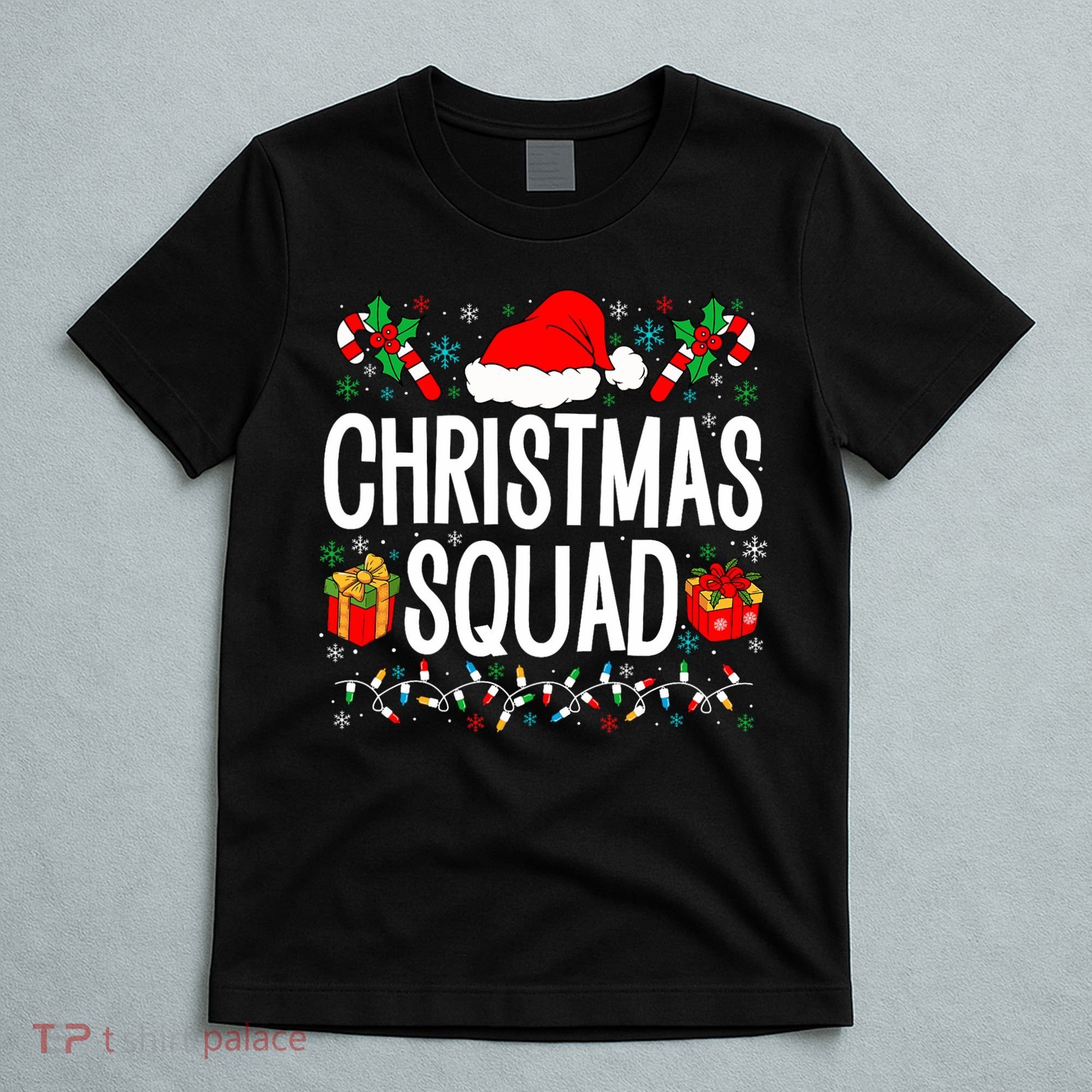 Christmas Squad Family Group Matching Christmas Pajama Party T-Shirt