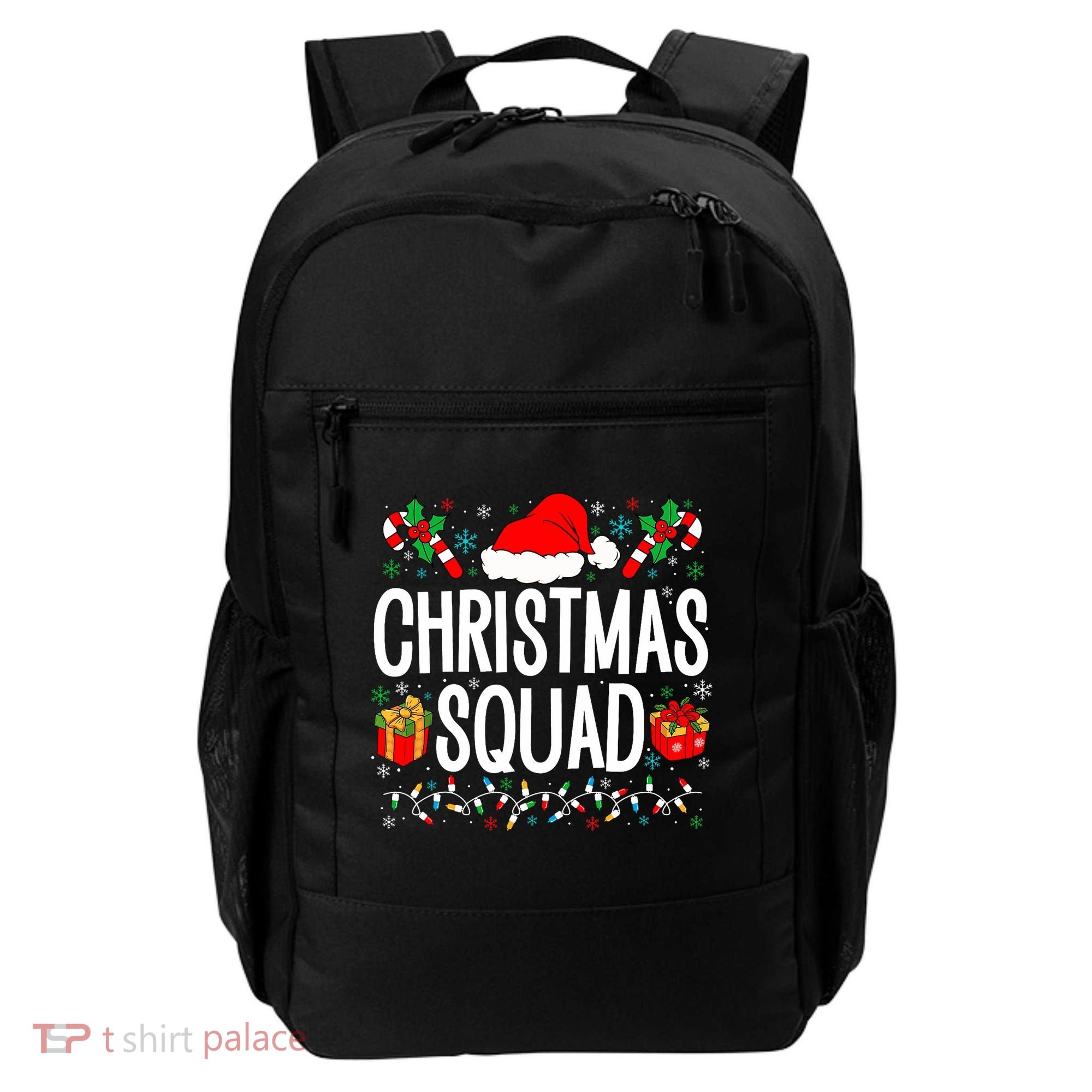 Christmas Squad Family Group Matching Christmas Pajama Party Backpack