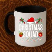 Christmas Squad Family Group Matching Christmas Pajama Party Coffee Mug thumb 2