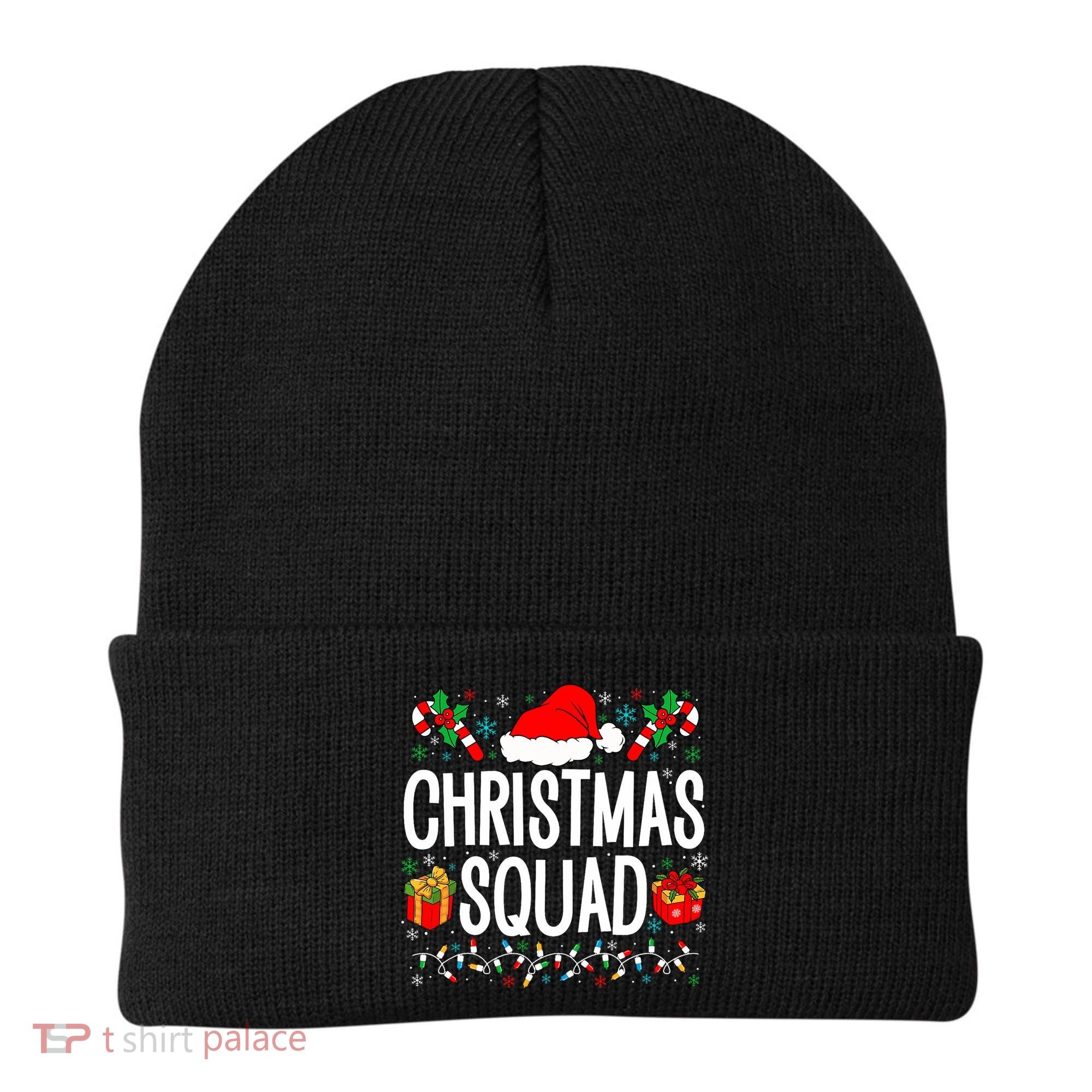 Christmas Squad Family Group Matching Christmas Pajama Party Beanie