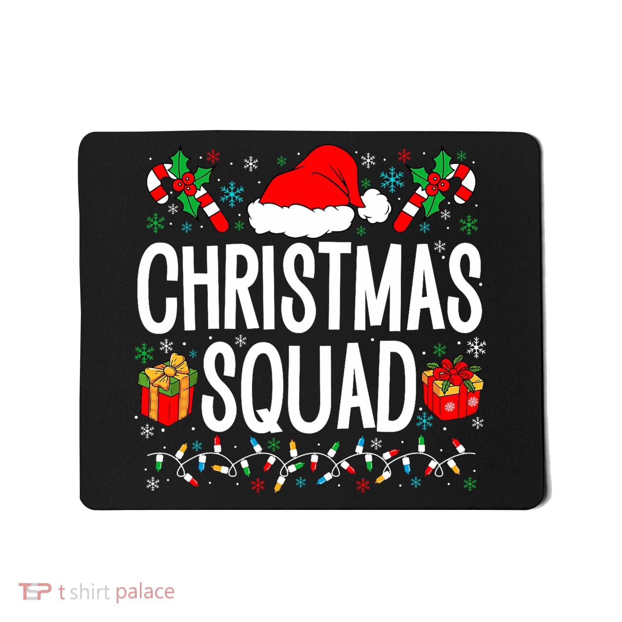 Christmas Squad Family Group Matching Christmas Pajama Party Mousepad
