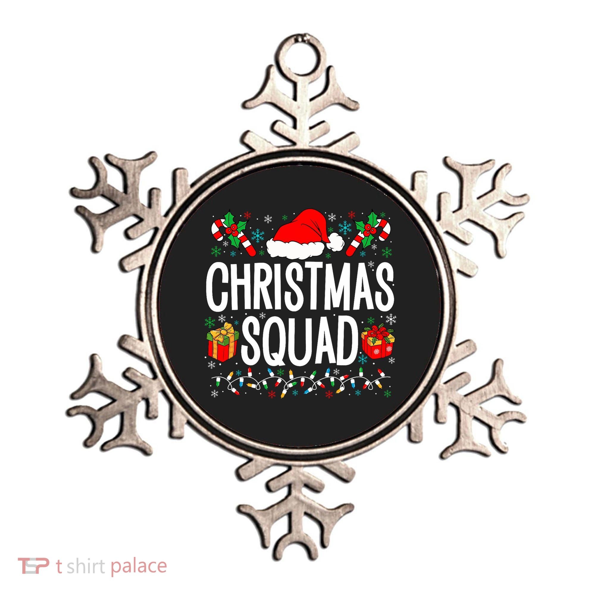 Christmas Squad Family Group Matching Christmas Pajama Party Ornament