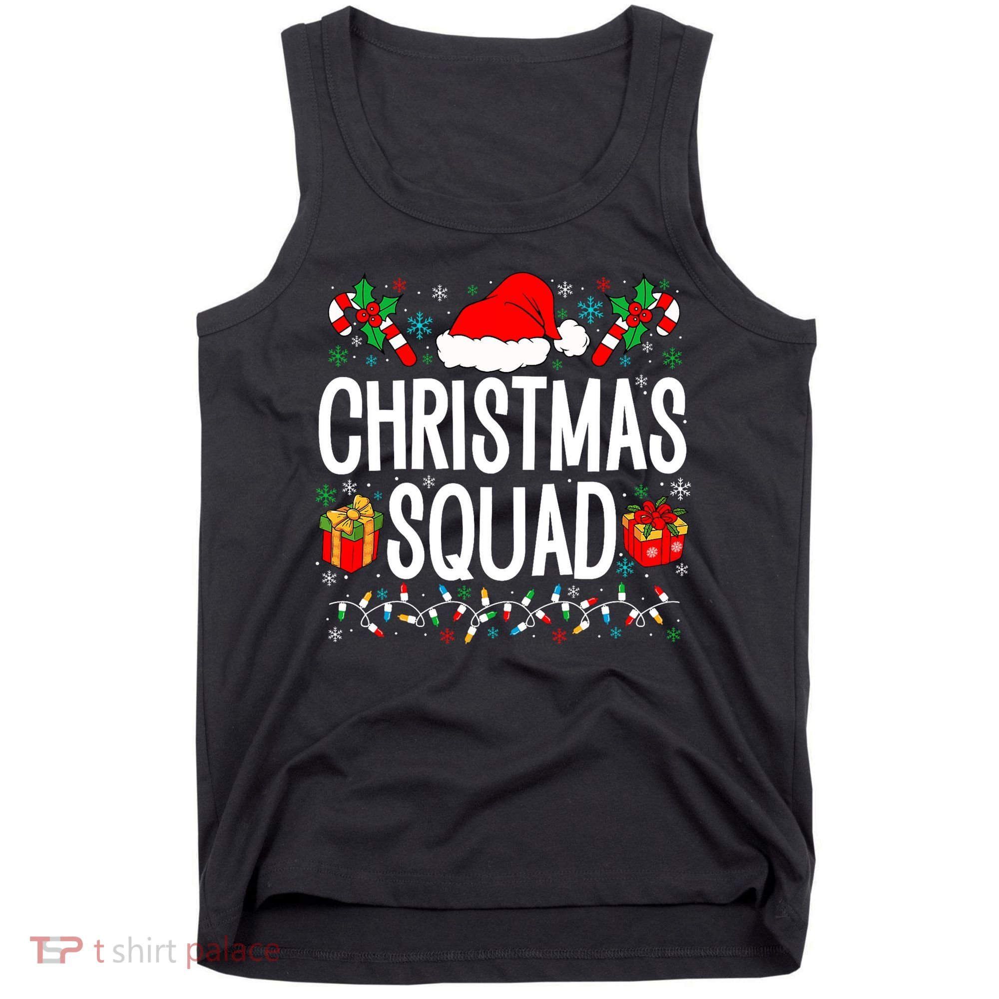 Christmas Squad Family Group Matching Christmas Pajama Party Tank Top
