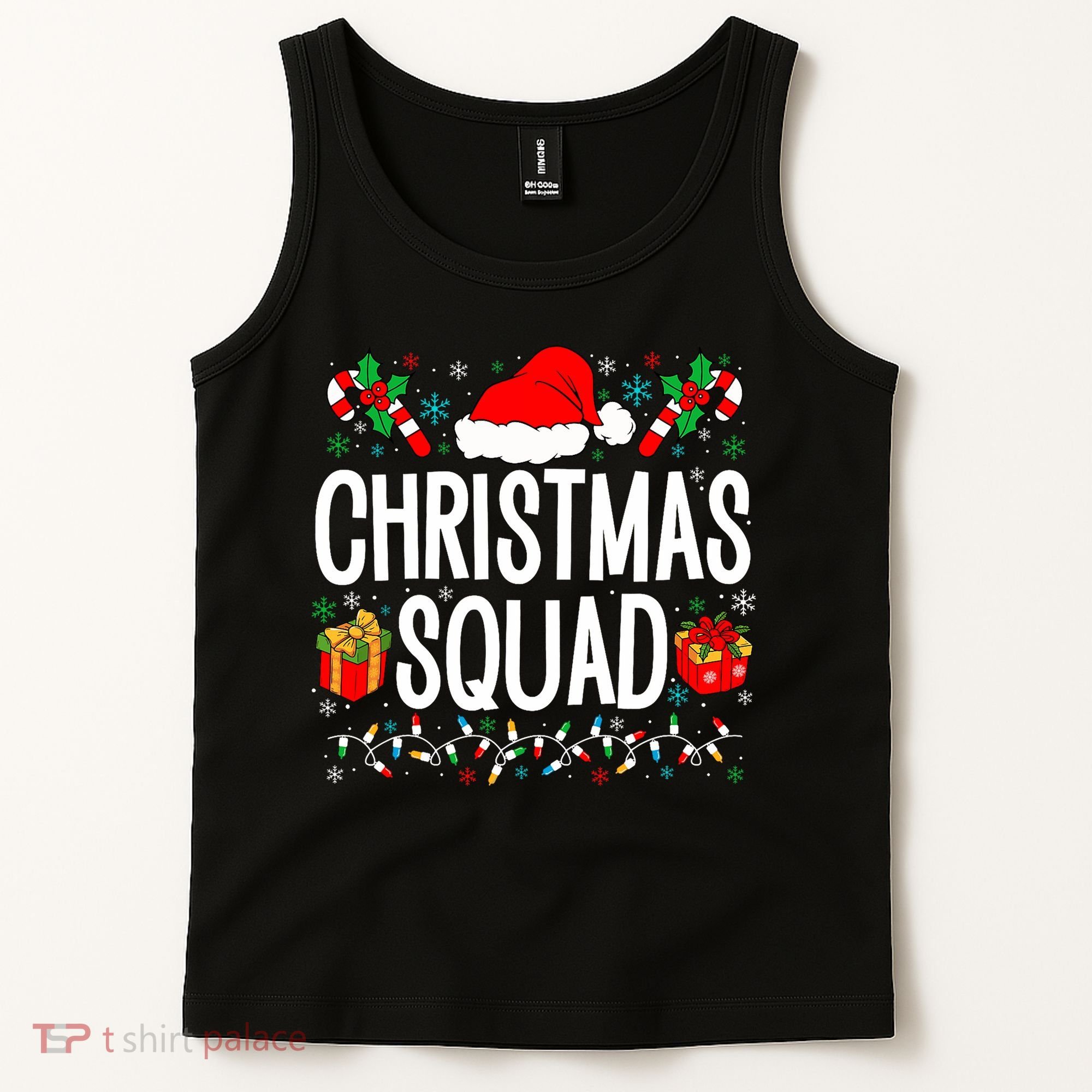 Christmas Squad Family Group Matching Christmas Pajama Party Tank Top