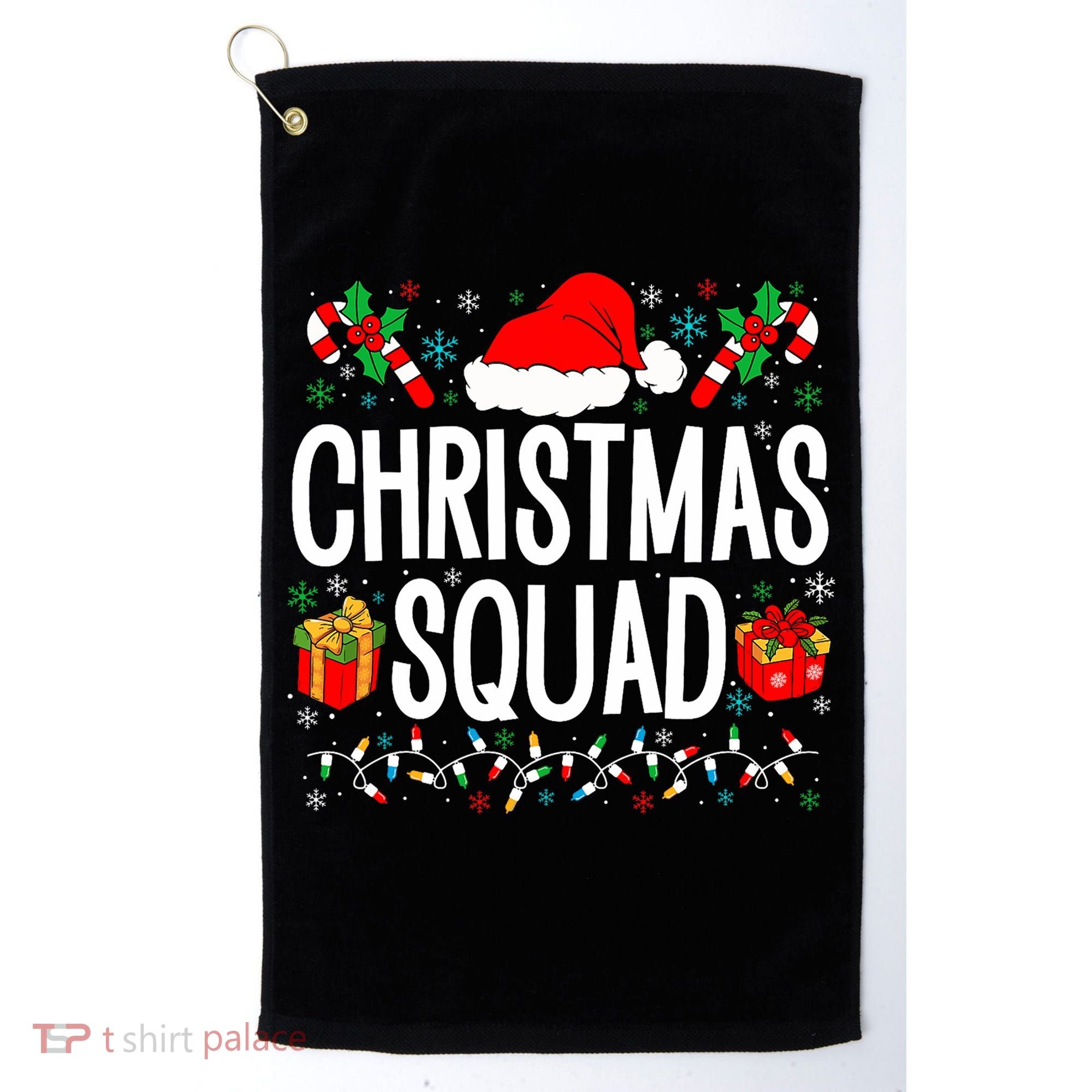 Christmas Squad Family Group Matching Christmas Pajama Party Golf Towel