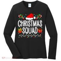Christmas Squad Family Group Matching Christmas Pajama Party Women's Long Sleeve Shirt thumb 0