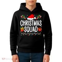 Christmas Squad Family Group Matching Christmas Pajama Party Kids Hoodie thumb 4