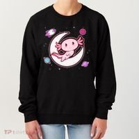 Cute Space Galaxy Axolotl Women's Sweatshirt thumb 0