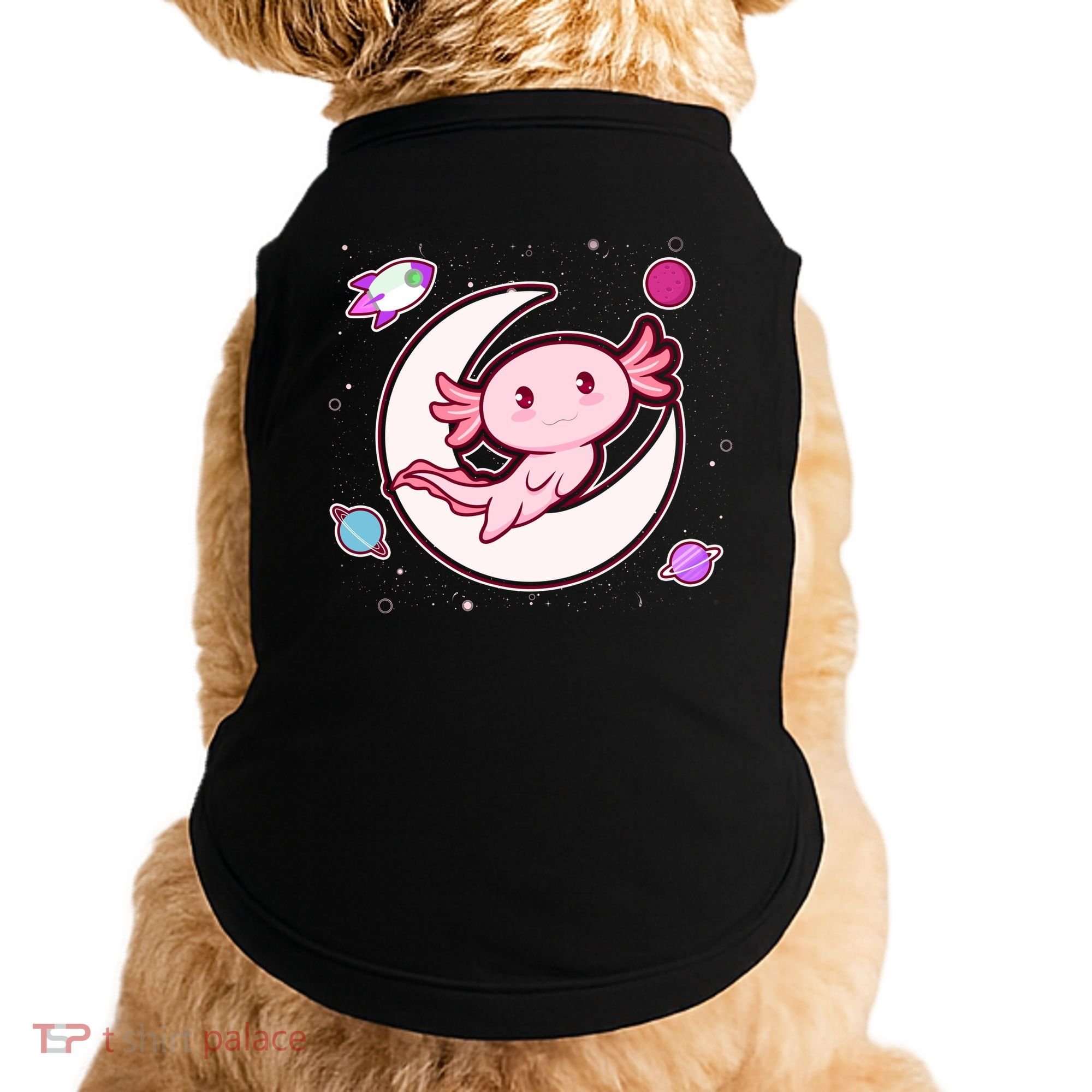 Cute Space Galaxy Axolotl Doggie Tank
