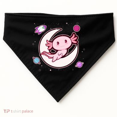 Cute Space Galaxy Axolotl USA-Made Doggie Bandana