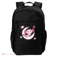 Cute Space Galaxy Axolotl Backpack thumb 0