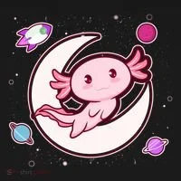 Cute Space Galaxy Axolotl Bucket Hat thumb 4
