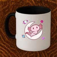 Cute Space Galaxy Axolotl Coffee Mug thumb 2