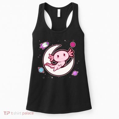 Cute Space Galaxy Axolotl Women's Tank Top