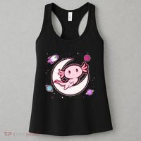 Cute Space Galaxy Axolotl Women's Tank Top thumb 3