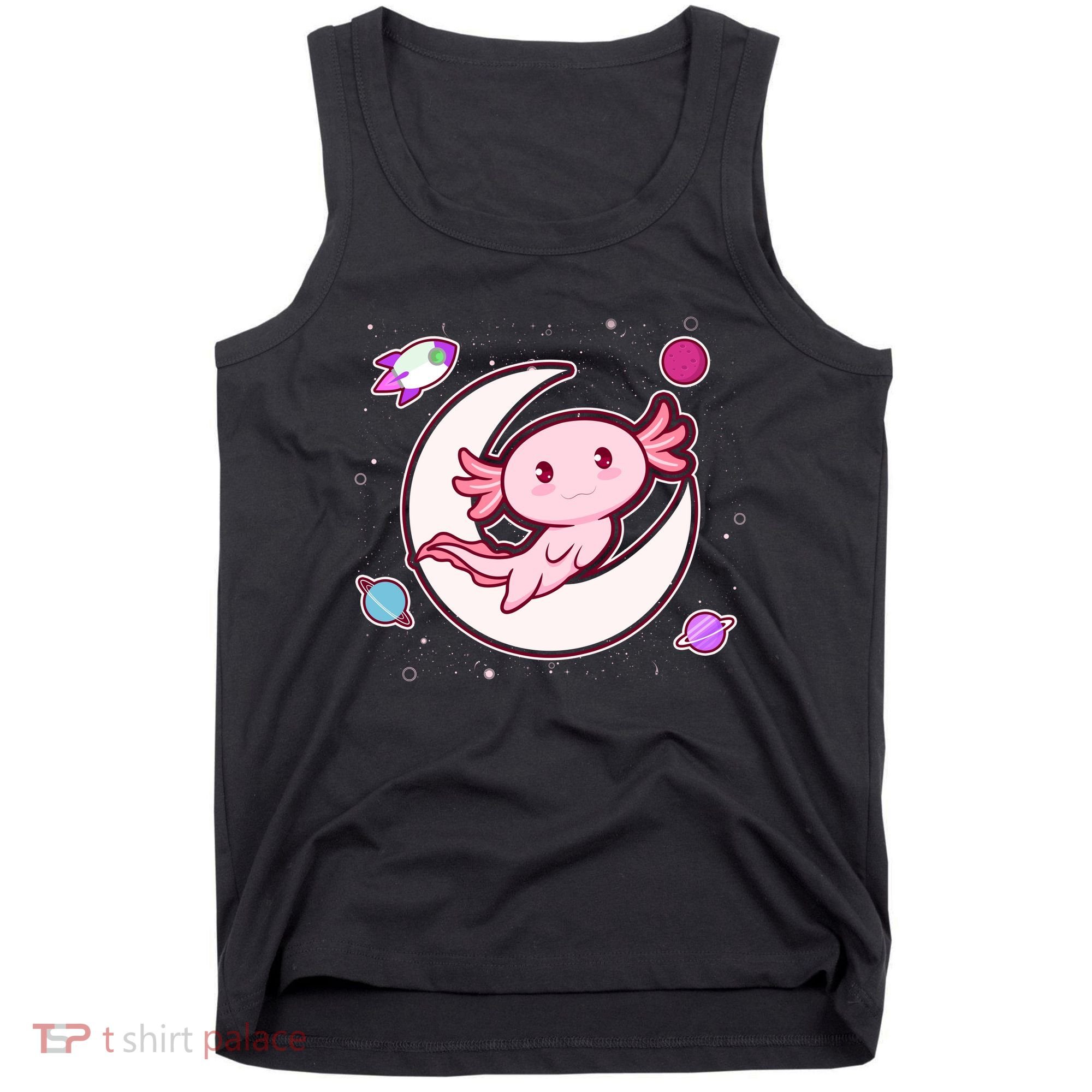 Cute Space Galaxy Axolotl Tank Top