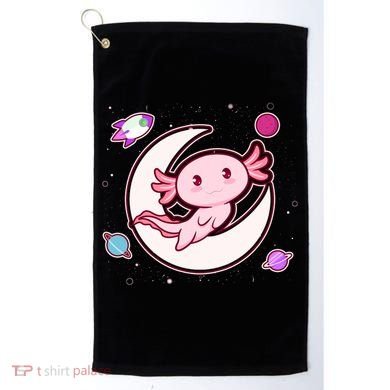 Cute Space Galaxy Axolotl Golf Towel
