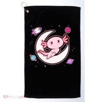 Cute Space Galaxy Axolotl Golf Towel thumb 0
