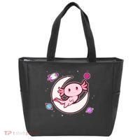 Cute Space Galaxy Axolotl Tote Bag thumb 0