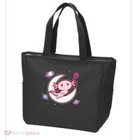 Cute Space Galaxy Axolotl Tote Bag thumb 3