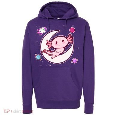 Cute Space Galaxy Axolotl Hoodie