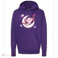 Cute Space Galaxy Axolotl Hoodie thumb 0