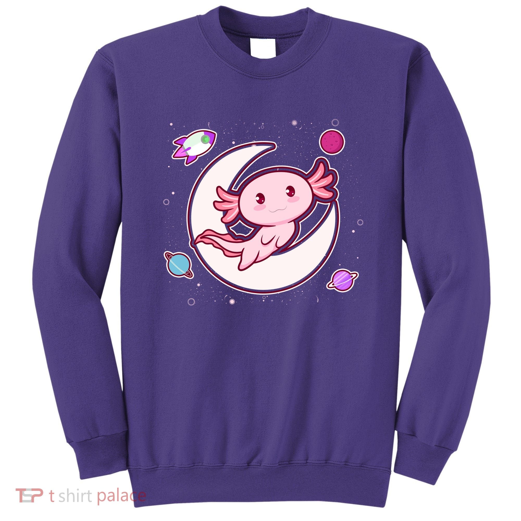 Cute Space Galaxy Axolotl Sweatshirt