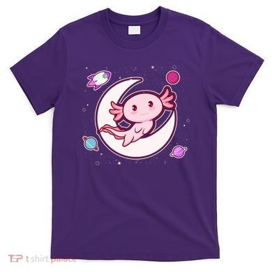 Cute Space Galaxy Axolotl T-Shirt