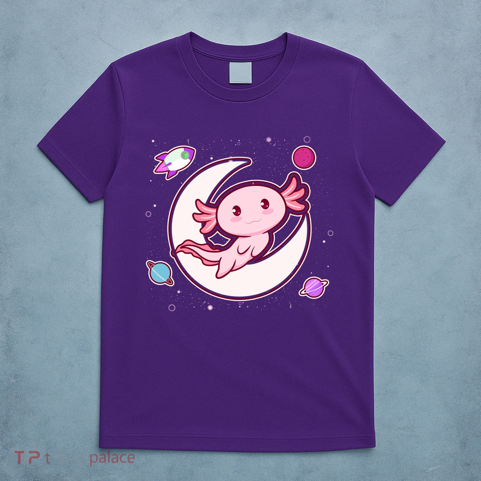 Cute Space Galaxy Axolotl T-Shirt