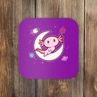 Cute Space Galaxy Axolotl Coaster thumb 0