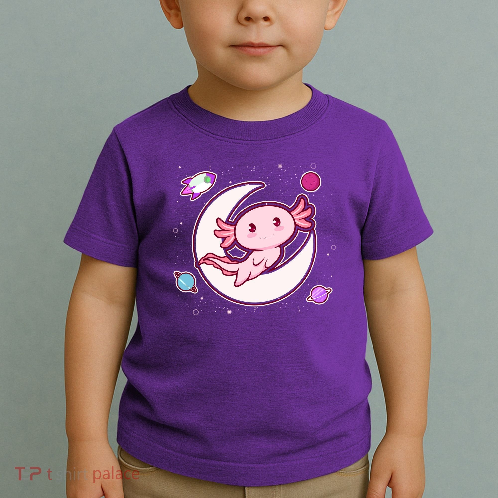 Cute Space Galaxy Axolotl Toddler T-Shirt