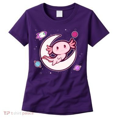 Cute Space Galaxy Axolotl Women's T-Shirt