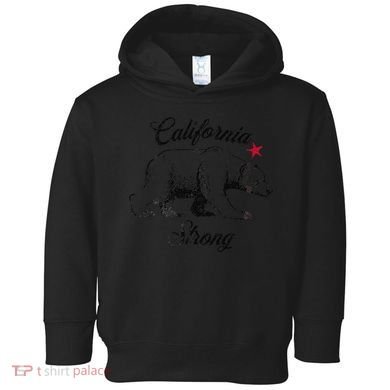 California Strong Grizzly Bear Gift Toddler Hoodie
