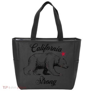 California Strong Grizzly Bear Gift Tote Bag
