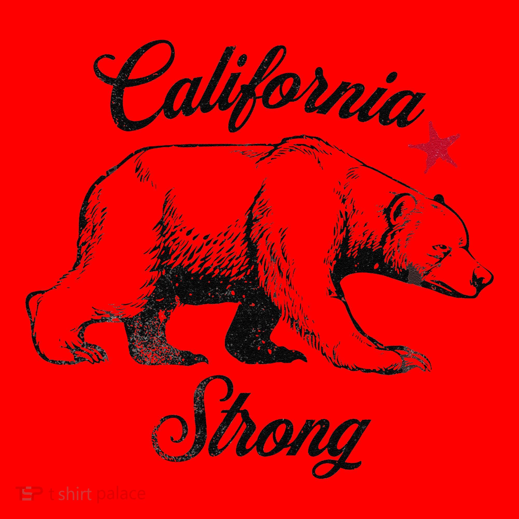 California Strong Grizzly Bear Gift Santa Hat