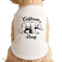 California Strong Grizzly Bear Gift Doggie Tank thumb 0