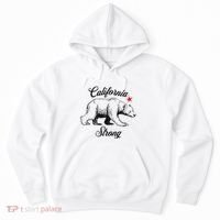 California Strong Grizzly Bear Gift Hoodie thumb 0