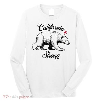 California Strong Grizzly Bear Gift Long Sleeve Shirt