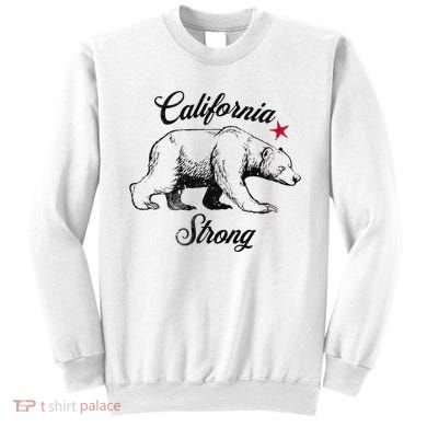 California Strong Grizzly Bear Gift Sweatshirt
