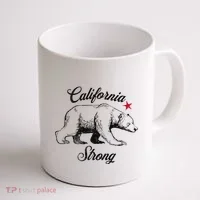 California Strong Grizzly Bear Gift Coffee Mug thumb 1