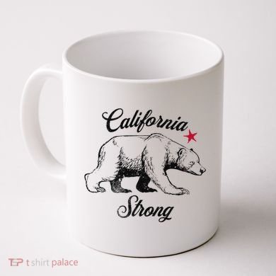 California Strong Grizzly Bear Gift Coffee Mug