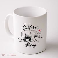 California Strong Grizzly Bear Gift Coffee Mug thumb 0