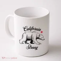 California Strong Grizzly Bear Gift Coffee Mug thumb 0