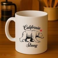 California Strong Grizzly Bear Gift Coffee Mug thumb 4