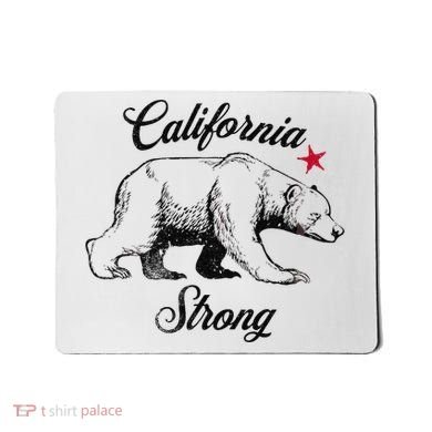 California Strong Grizzly Bear Gift Mousepad