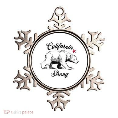 California Strong Grizzly Bear Gift Ornament