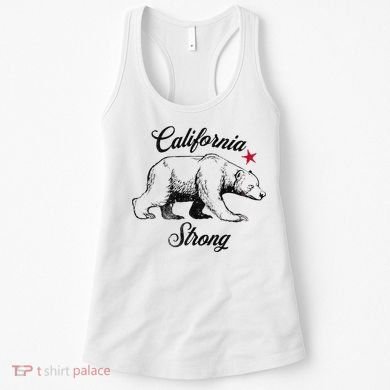 California Strong Grizzly Bear Gift Women's Tank Top