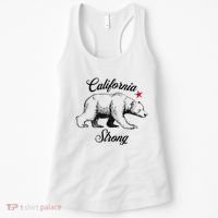 California Strong Grizzly Bear Gift Women's Tank Top thumb 0